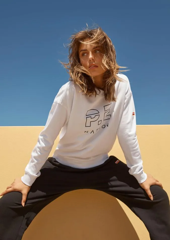 Shop HEADS UP SWEAT IN WHITE PE Nation Sweats