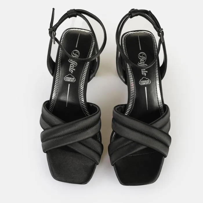 Shop Heels BUFFALO April Cross Black