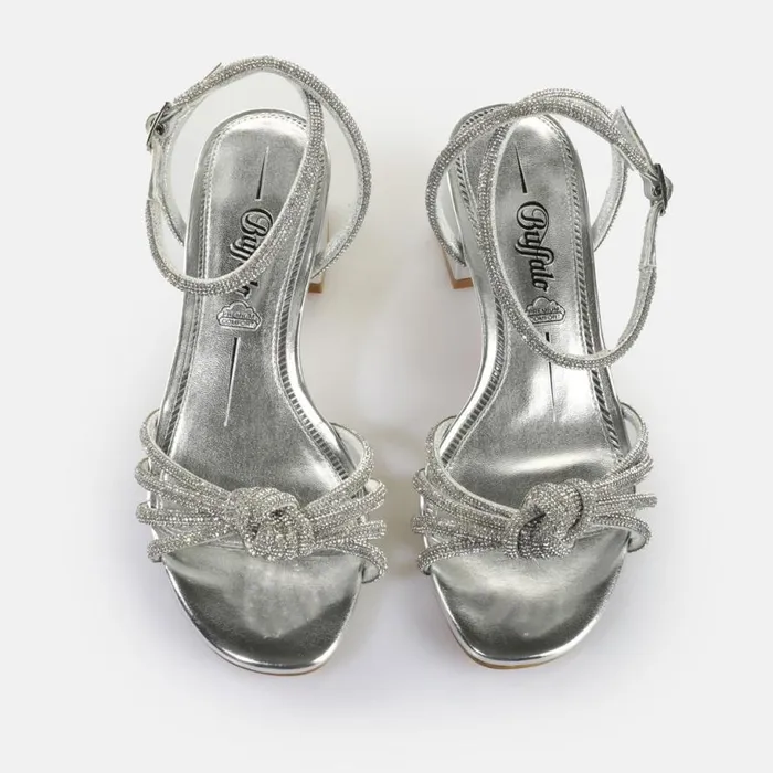 Shop Heels BUFFALO Lilly Bow Glitzersilber