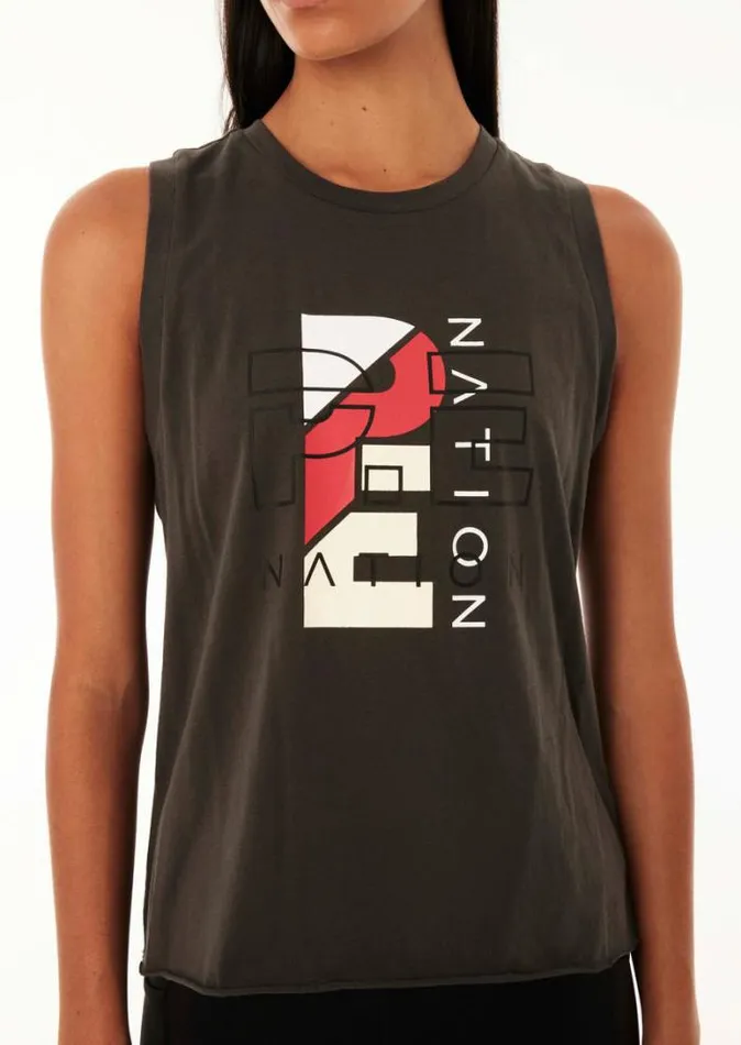 Shop HERITAGE TANK IN DARK SHADOW PE Nation Tees and Tanks
