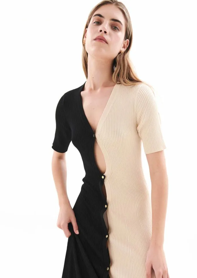 Shop HIGH LINE KNIT DRESS IN MULTI PE Nation Dresses and Bodysuits