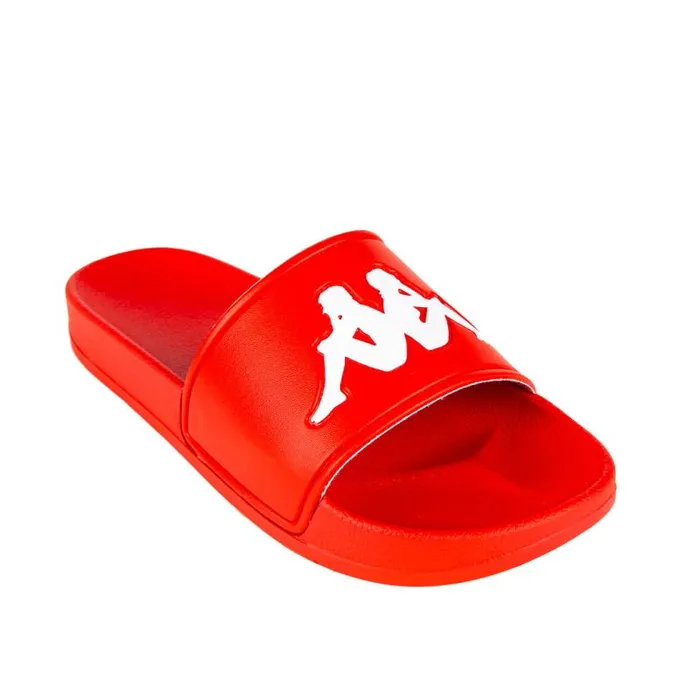 Shop Kappa Footwear Authentic Adam 2 Slides Red White