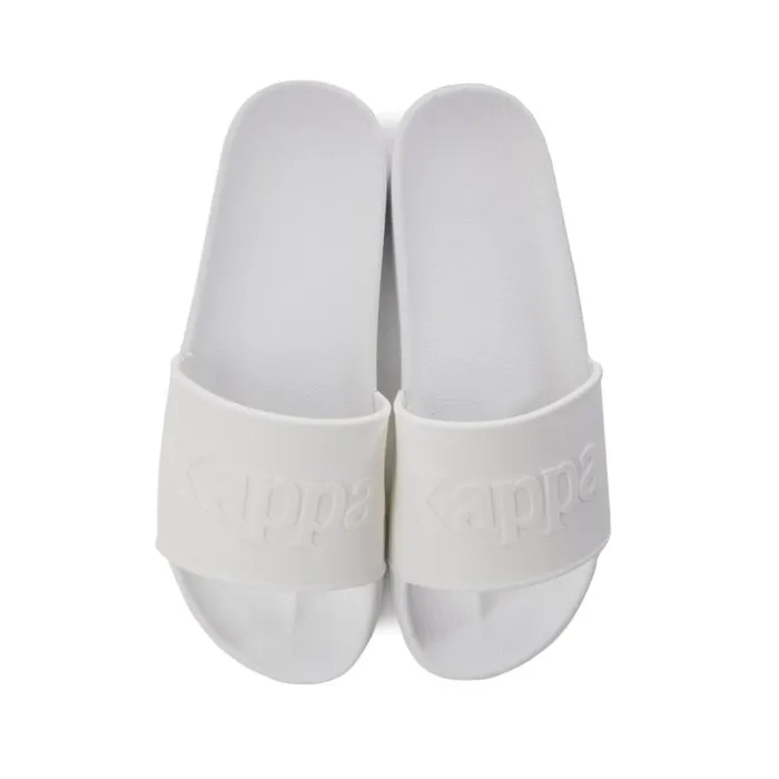 Shop Kappa Footwear Authentic Caesar 2 Slides White