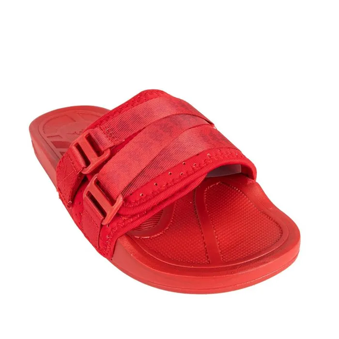 Shop Kappa Footwear Authentic Luria 1 Slides Dark Red