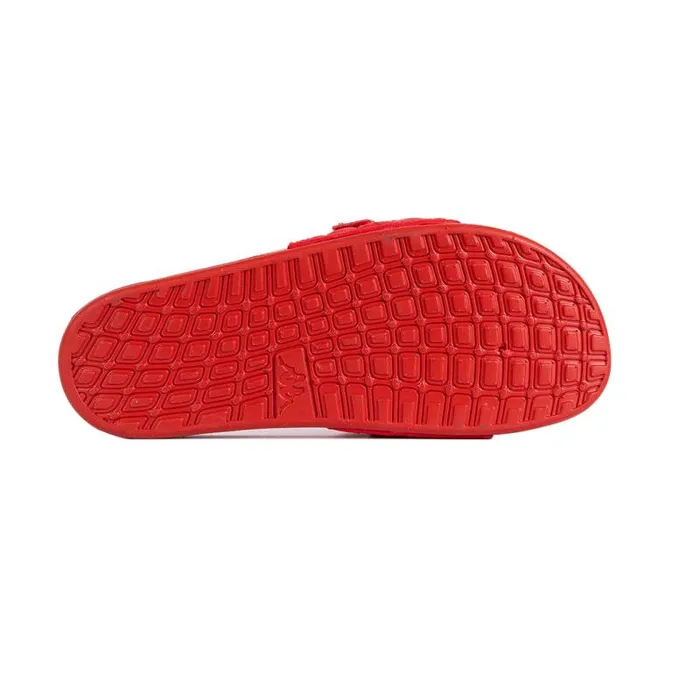 Shop Kappa Footwear Authentic Luria 1 Slides Dark Red