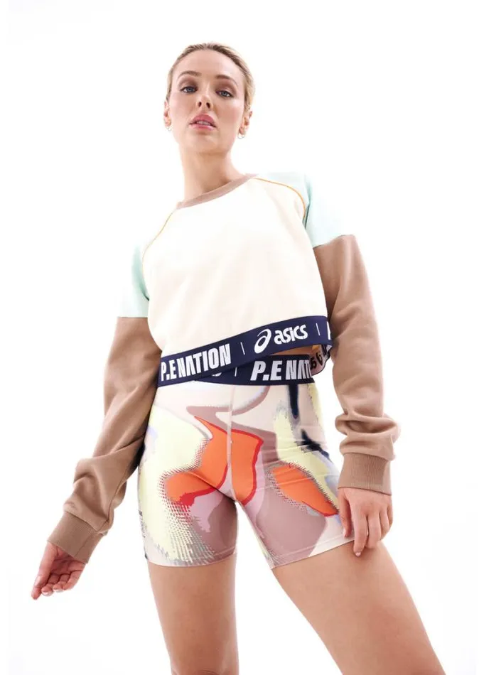 Shop KENKO SWEAT IN PEARLED IVORY PE Nation Long Sleeve Tops