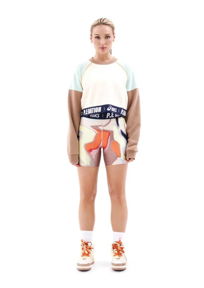 Shop KENKO SWEAT IN PEARLED IVORY PE Nation Long Sleeve Tops