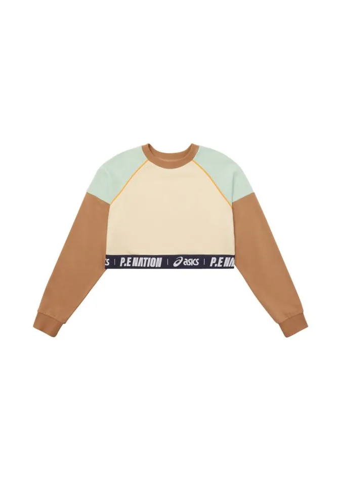 Shop KENKO SWEAT IN PEARLED IVORY PE Nation Long Sleeve Tops