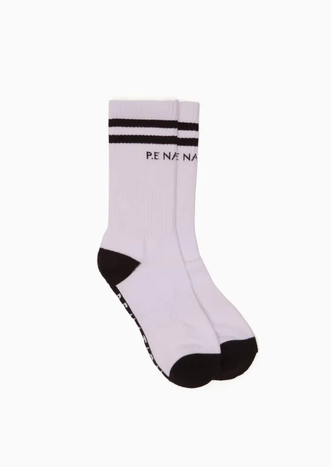 Shop MARATHON CREW SOCK TWIN PACK IN WHITEGREY PE Nation Socks