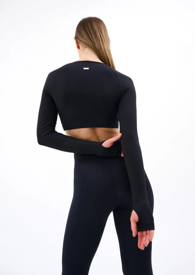 Shop PHEONIX LS TOP IN BLACK PE Nation Long Sleeve Tops