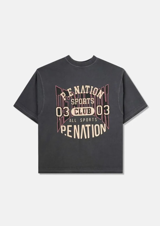 Shop PIONEER TEE IN DARK SHADOW PE Nation Tees and Tanks