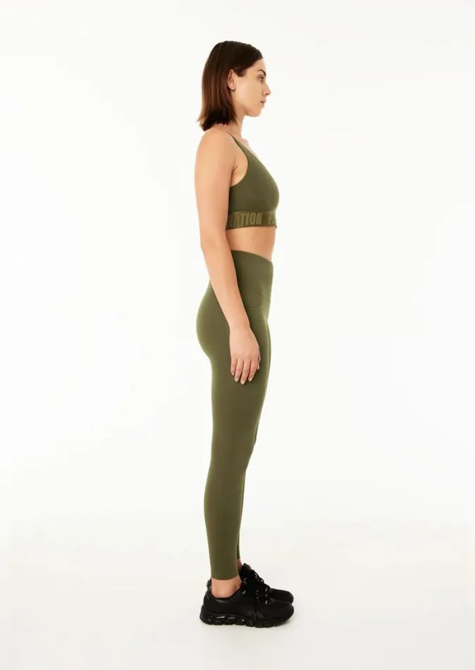 Shop RECALIBRATE 78 LEGGING IN KHAKI PE Nation Leggings