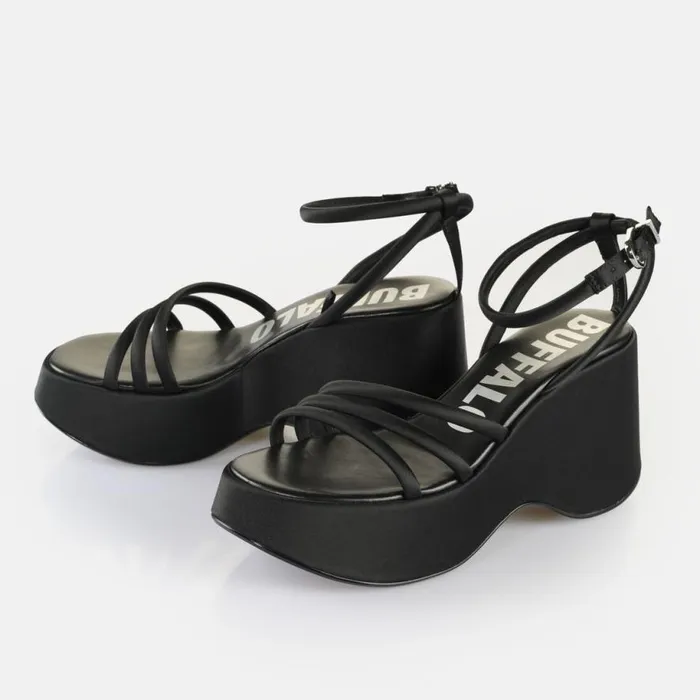 Shop Sandals and Slides BUFFALO Joy Mss Sandal Black