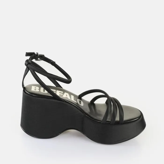 Shop Sandals and Slides BUFFALO Joy Mss Sandal Black