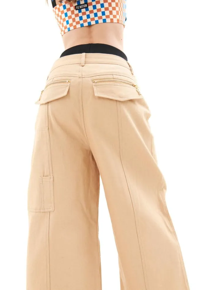 Shop SIERRA PANT IN BEIGE PE Nation Pants
