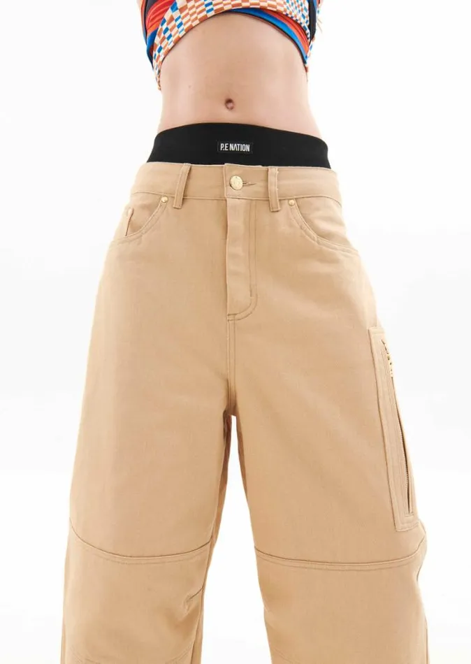 Shop SIERRA PANT IN BEIGE PE Nation Pants