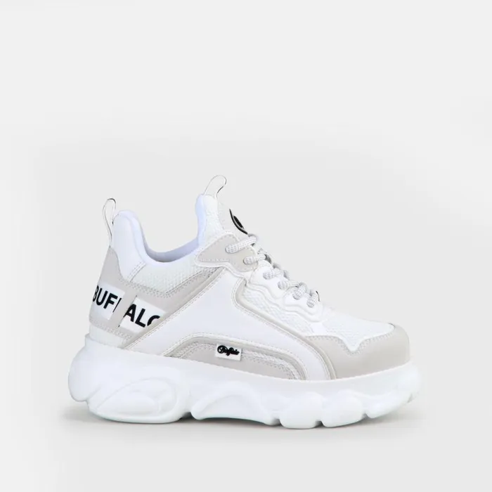 Shop Sneakers BUFFALO CLD Chai White Light Grey