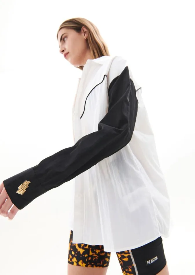 Shop STATUS LS SHIRT IN OPTIC WHITE PE Nation Long Sleeve Tops