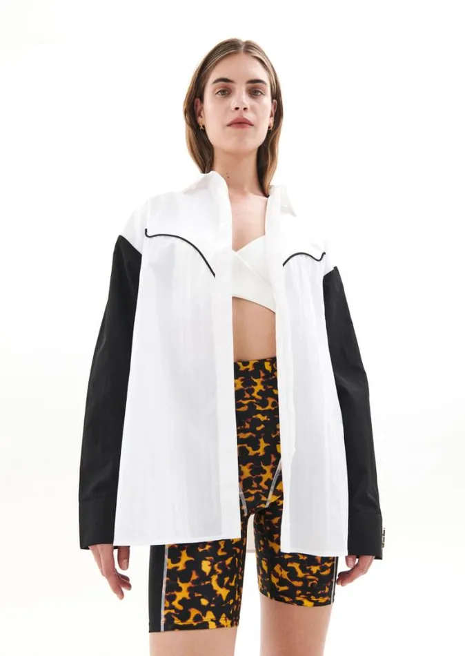 Shop STATUS LS SHIRT IN OPTIC WHITE PE Nation Long Sleeve Tops
