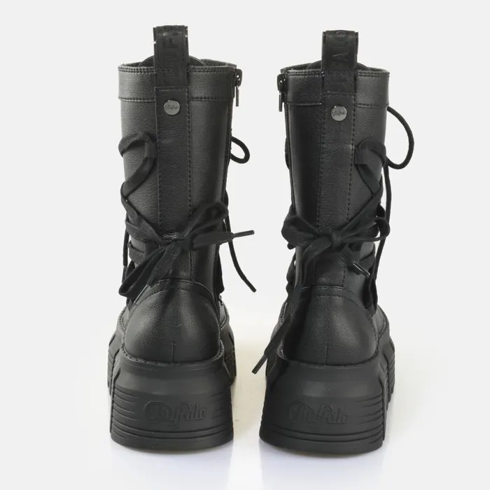 Shop Vegan Shoes BUFFALO Ava Lace Up HI2 BS Black