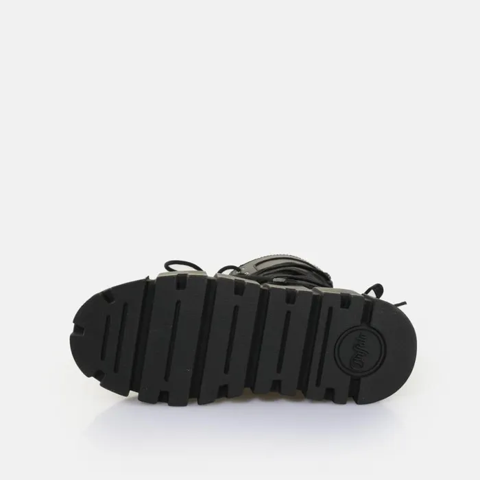 Shop Vegan Shoes BUFFALO Ava Lace Up HI2 BS Black
