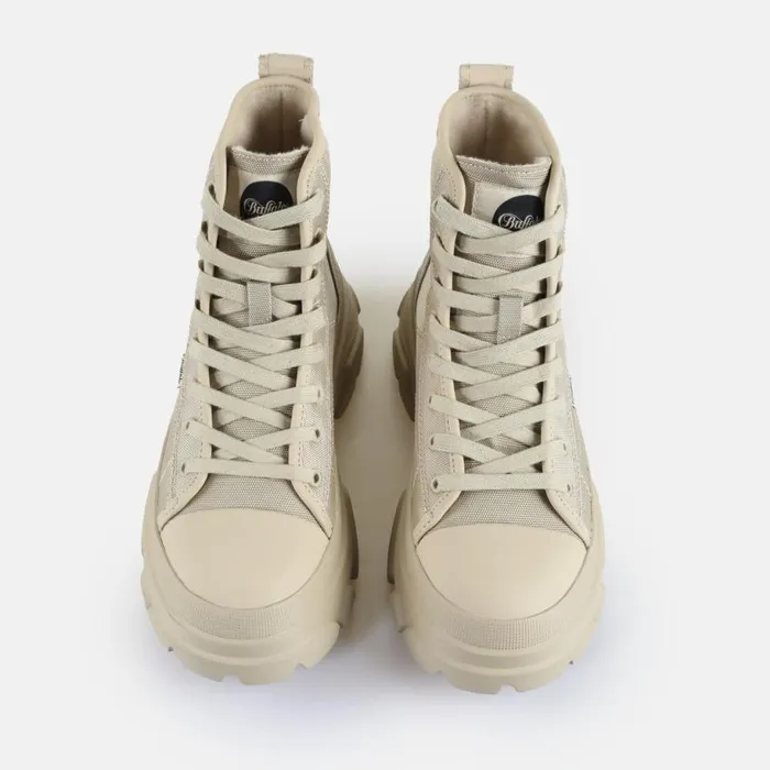Shop Vegan Shoes BUFFALO Cade Lace Up Hi Cream