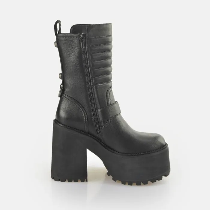 Shop Vegan Shoes BUFFALO Killah Bike Zip Black