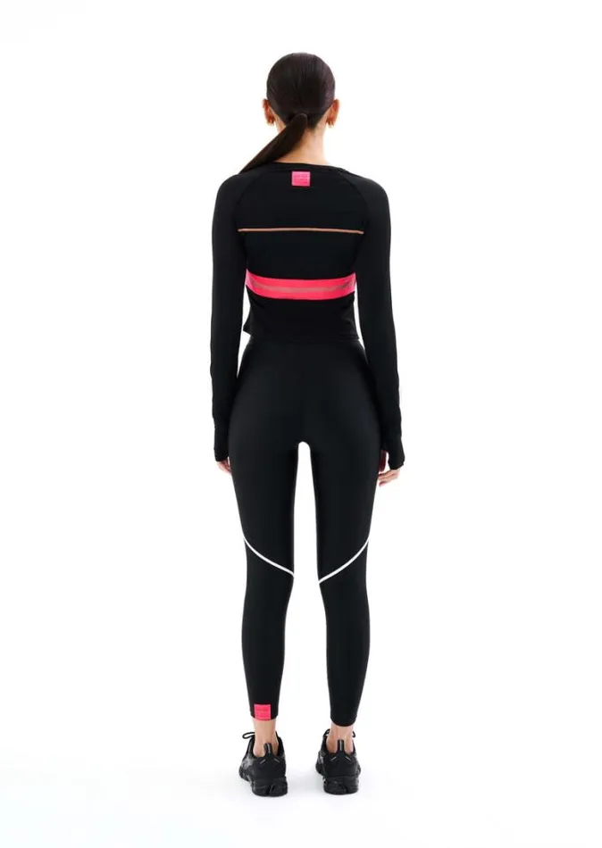 Shop VERBENA LS TOP IN BLACK PE Nation Long Sleeve Tops
