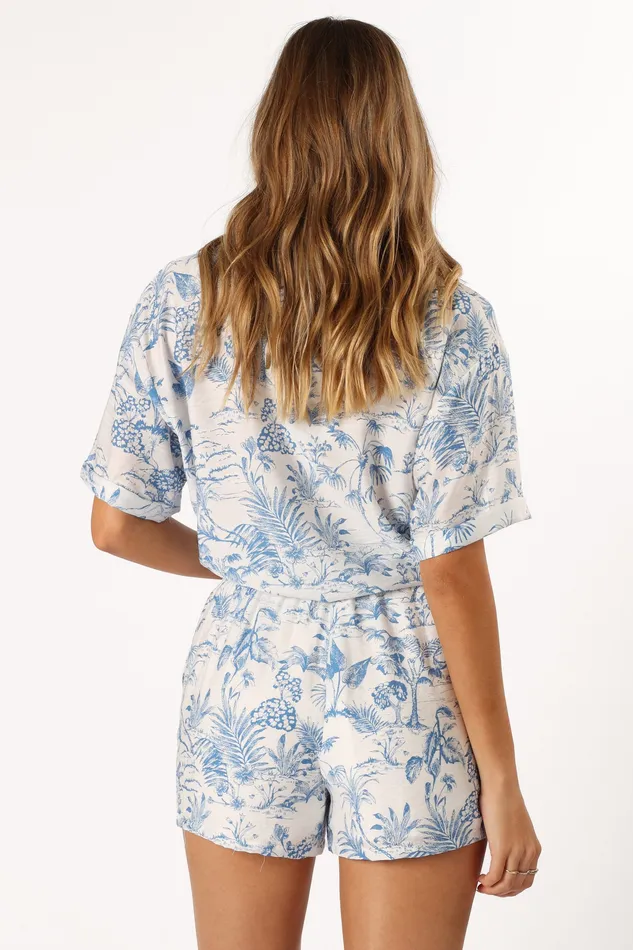 Shorts Faye Shorts 8211 WhiteBlue WhiteBlue petalandpup Women