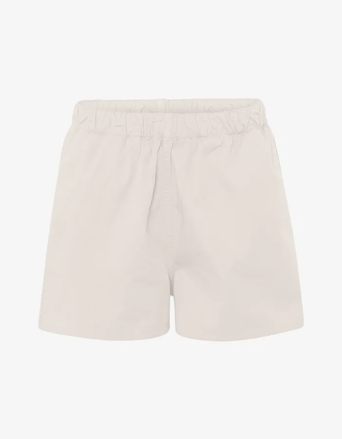 Shorts Women Organic Twill Shorts 8211 Ivory White 8211 Colorfulstandard Women
