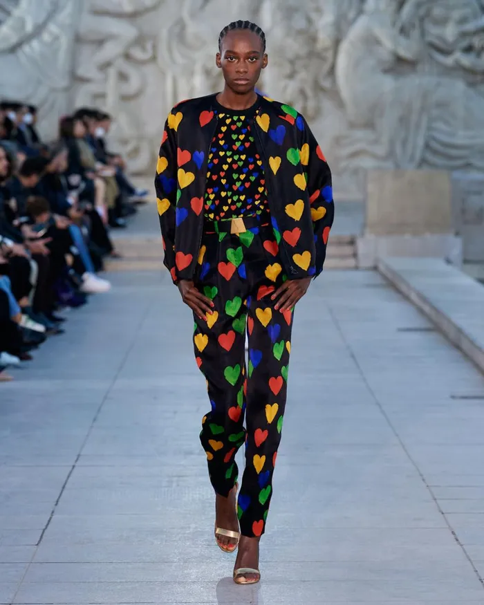 Silk Organza Bomber Jacket With Hearts Print Blackmulticolor Women Akris Jackets