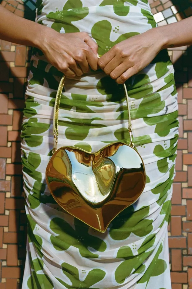 Simon Miller Bags Molded Heart Bag In Star Gold 8211 Women