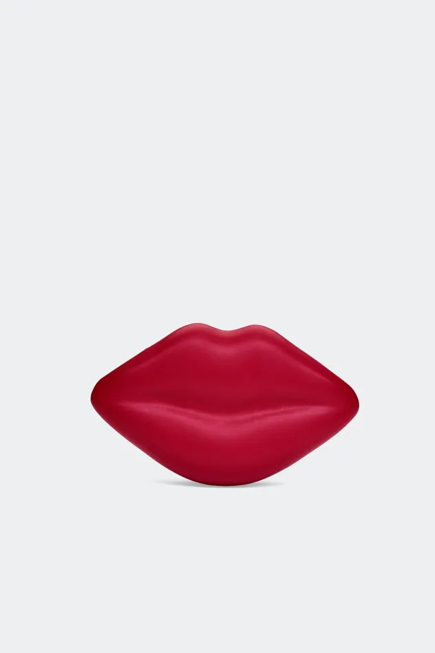 Simon Miller Bags Vegan Lip Clutch In Lucky Red Leather 8211 Women