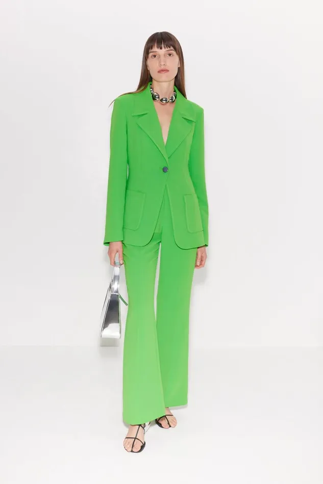 Simon Miller Bottoms Zypresse Crepe Pants In Gummy Green 8211 Women
