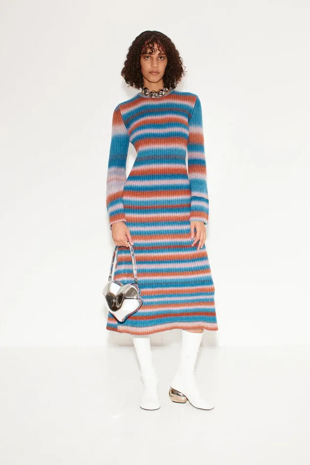 Simon Miller Dresses Axon Knit Dress In Matisse Blue Multi 8211 Women