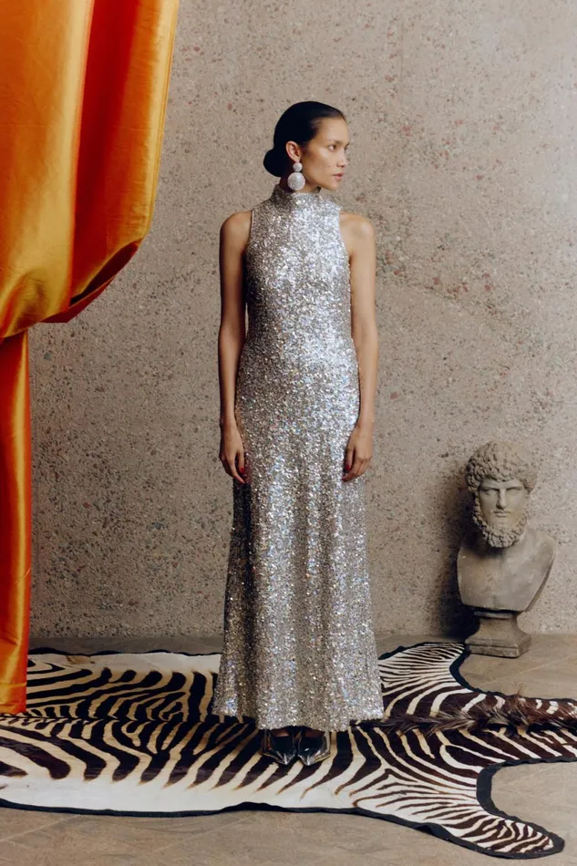 Simon Miller Dresses Sculpty Sleeveless Sequin Dress In Iridescent 8211 Women Simon Miller Dresses Sculpty Sleeveless Sequin Dress In Iridescent 8211 Women