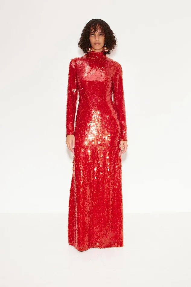 Simon Miller Dresses Sequin Sculpty Dress In Chili 8211 Women Simon Miller Dresses Sequin Sculpty Dress In Chili 8211 Women
