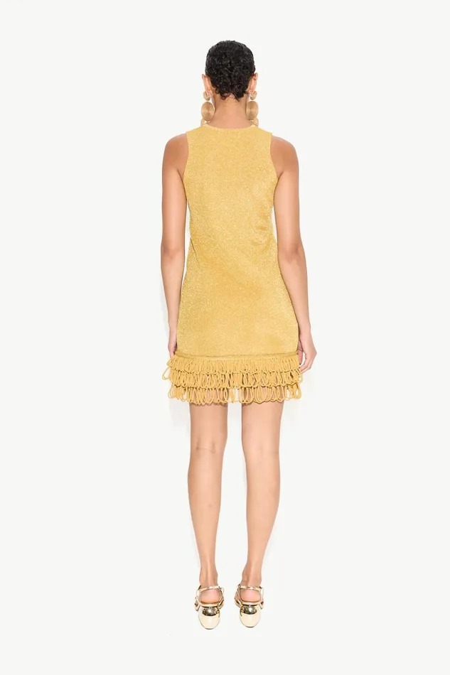Simon Miller Knitwear Albers Knit Mini Dress In Star Gold 8211 Women Simon Miller Knitwear Albers Knit Mini Dress In Star Gold 8211 Women