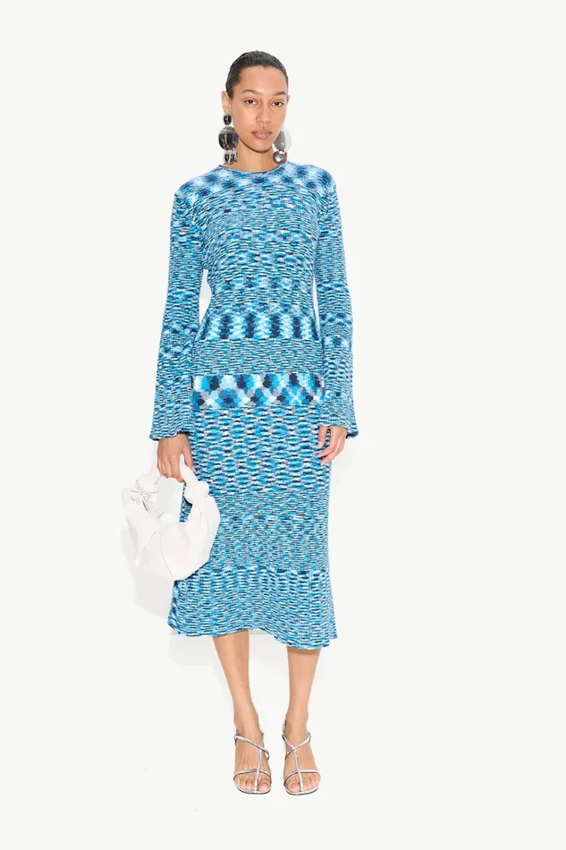 Simon Miller Knitwear Axon Knit Dress In Vivid Sky Multi Cotton 8211 Women