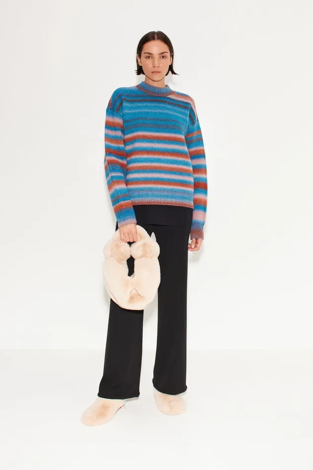 Simon Miller Knitwear Calder Knit Sweater In Matisse Blue Multi 8211 Women