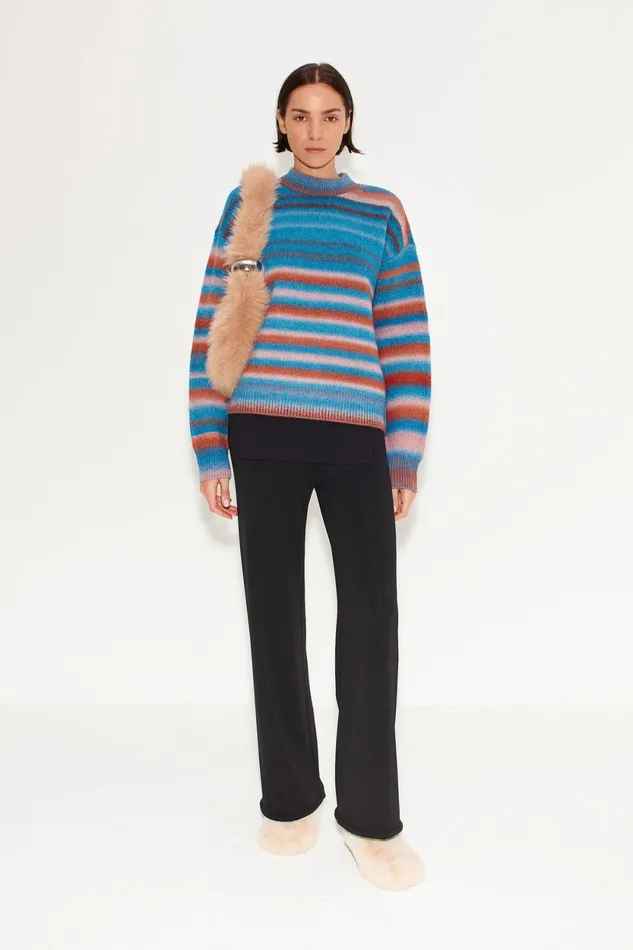 Simon Miller Knitwear Calder Knit Sweater In Matisse Blue Multi 8211 Women