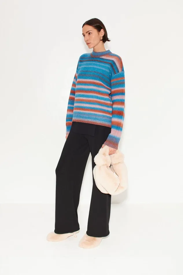 Simon Miller Knitwear Calder Knit Sweater In Matisse Blue Multi 8211 Women