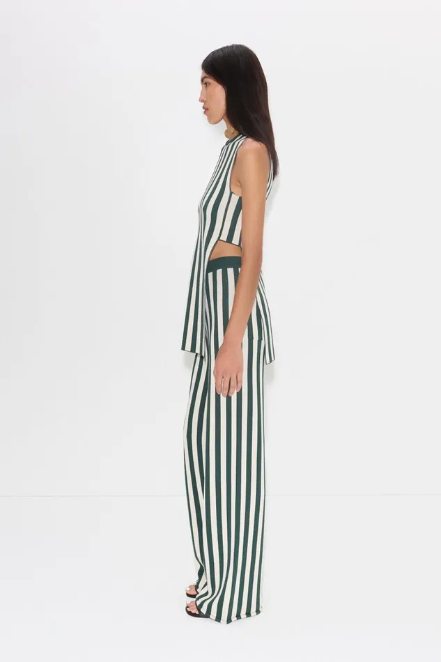 Simon Miller Knitwear Knits By Jabber Pant In Gummy GreenEcru 8211 Women