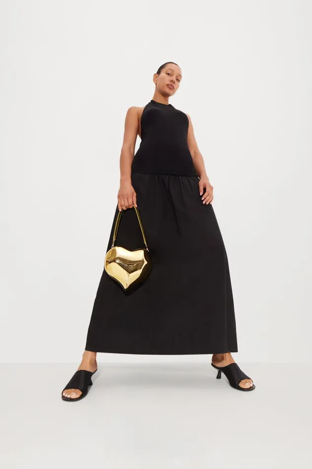 Simon Miller Poplin Junjo Combo Dress In Black 8211 Women Simon Miller Poplin Junjo Combo Dress In Black 8211 Women