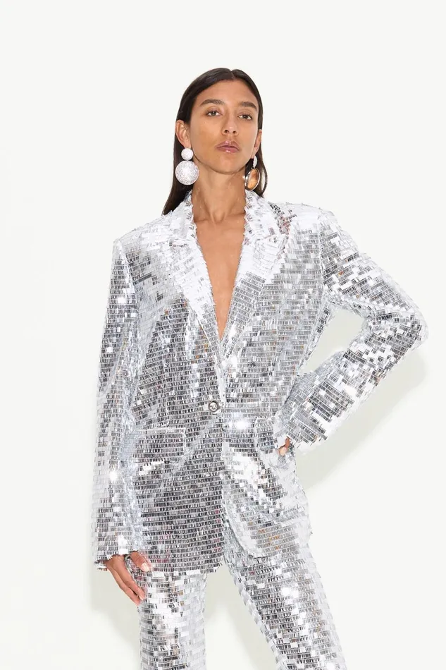 Simon Miller Sets Lennox Jacket In Satellite Silver 8211 Women Simon Miller Sets Lennox Jacket In Satellite Silver 8211 Women