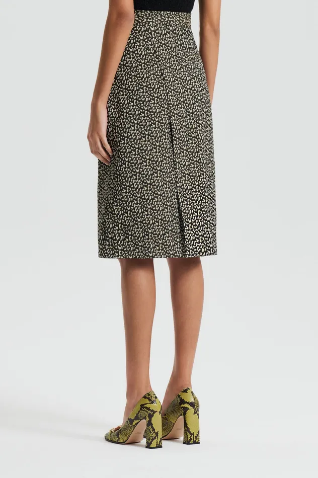 Skirts OCELOT PENCIL SKIRT DARKELM 8211 Scanlan Theodore Women Skirts OCELOT PENCIL SKIRT DARKELM 8211 Scanlan Theodore Women