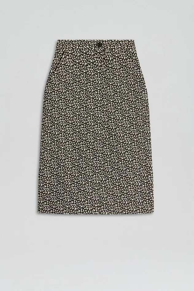 Skirts OCELOT PENCIL SKIRT DARKELM 8211 Scanlan Theodore Women Skirts OCELOT PENCIL SKIRT DARKELM 8211 Scanlan Theodore Women