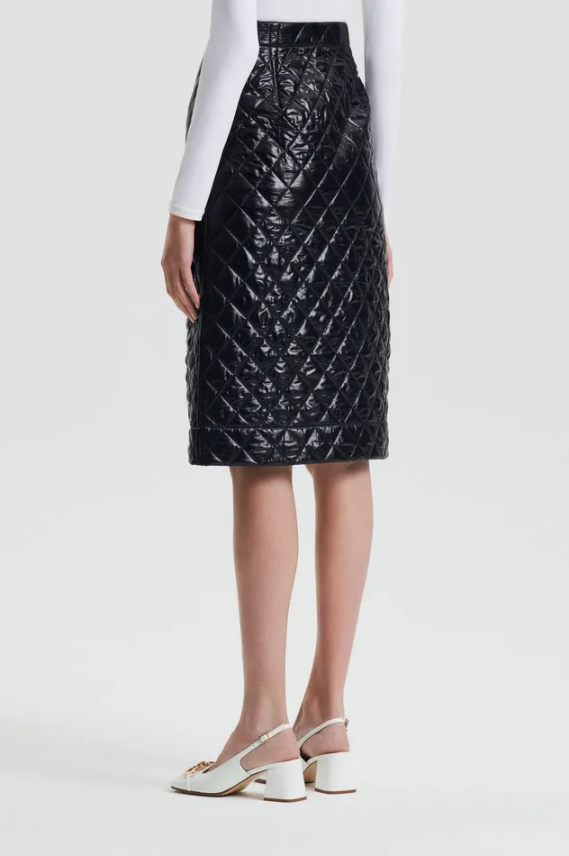Skirts Scanlan Theodore Women QUILTED SKIRT BLACK
