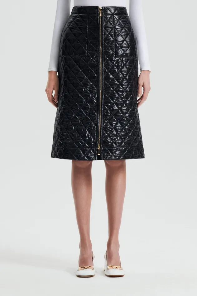 Skirts Scanlan Theodore Women QUILTED SKIRT BLACK