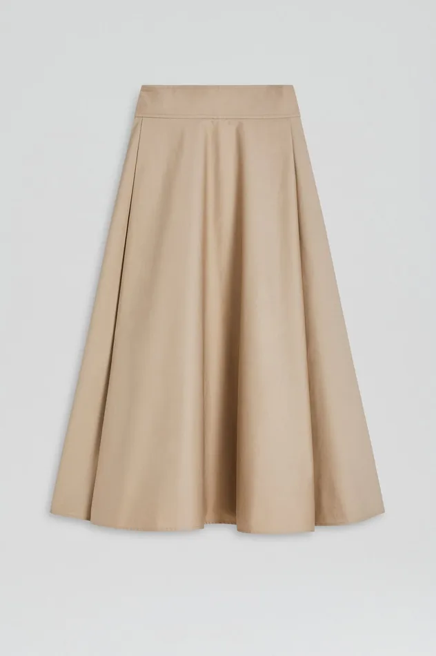 Skirts Women COTTON PLEAT FRONT SKIRT TRENCH Scanlan Theodore
